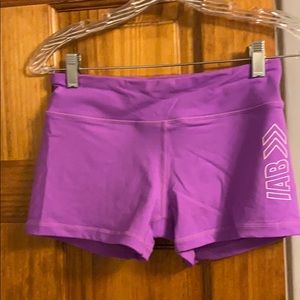 Purple workout shorts